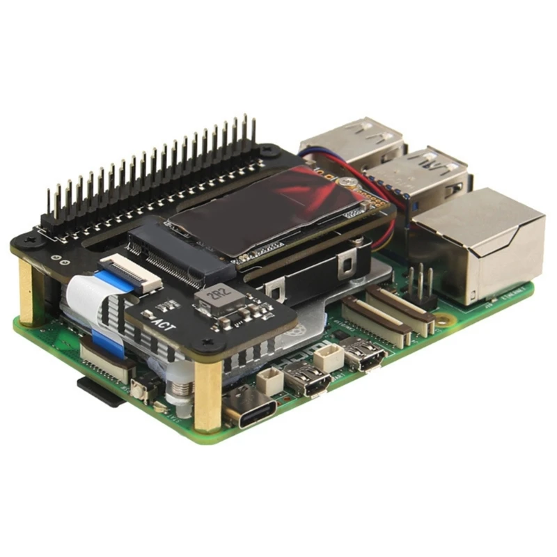 Convenient and Fast Storage Solution X1100 2.5" PCIE to M.2 NVME SSD Hard Drive Expansion Board for Pi 5