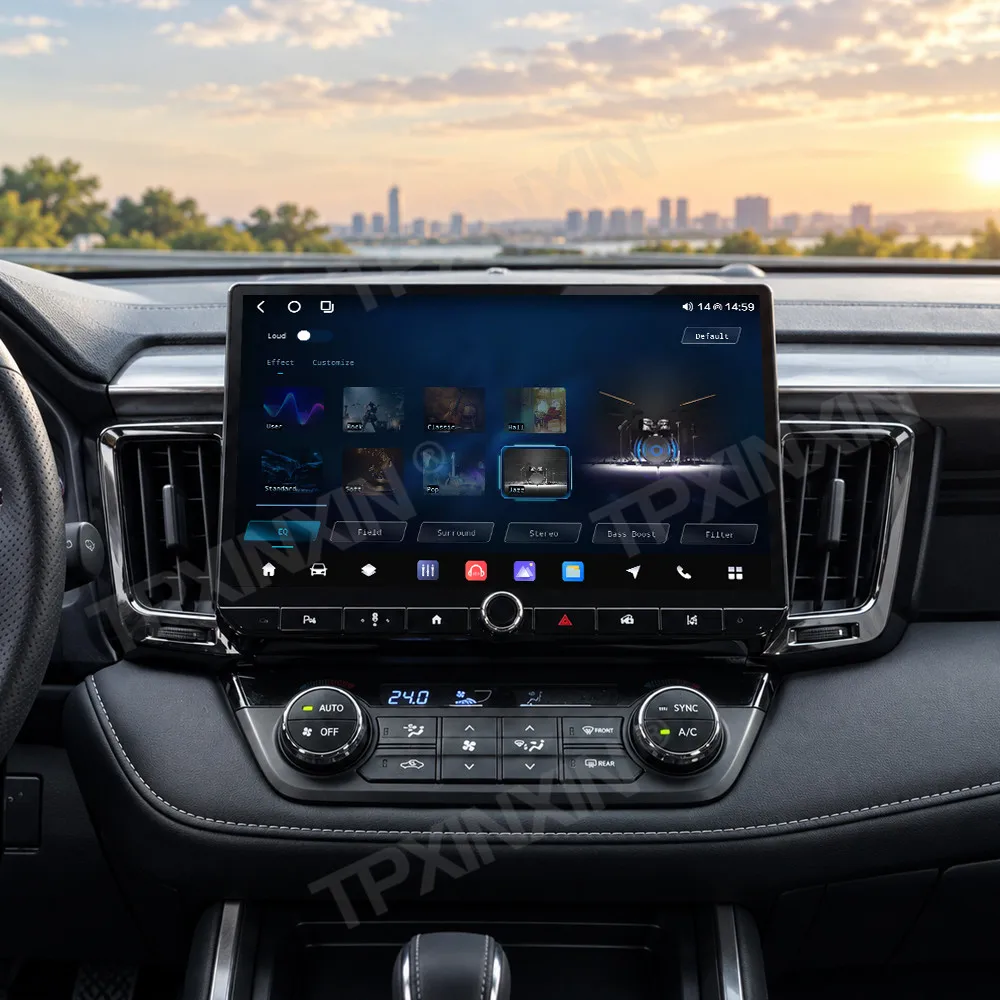 Touch Screen Car Head Unit For Toyota RAV 4 2013~2018 GPS Stereo Multimedia Radio Navi Audio Unit With Carplay Android Auto