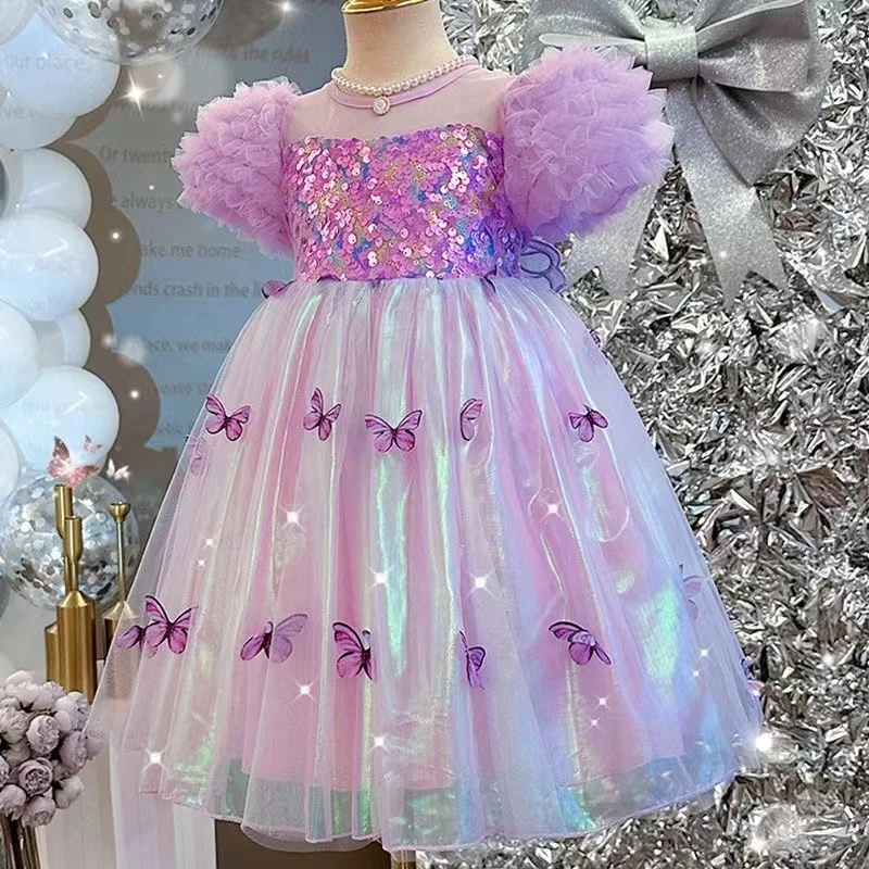 2024 New Girls Dresses For Kids Girl Princess Dress Clothes Children Birthday Christmas Party Clothing Evening Party Kids 3-7T