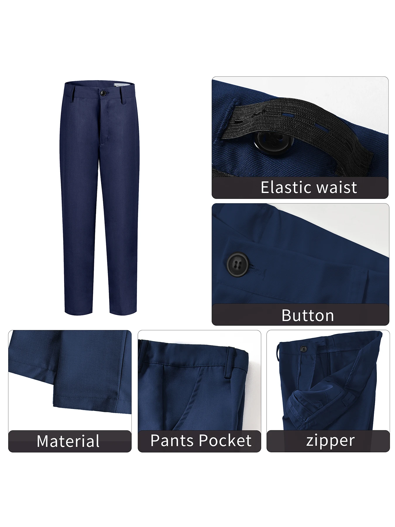 Conjunto de traje de 2 piezas para niños con chaleco y pantalones formales, atuendo formal para bodas, ropa para niños y