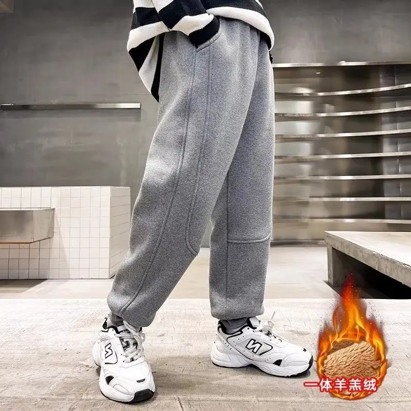 

Children's Plush Pants, Sports Pants, Cool And Hygienic Pants, Spring And Autumn New Casual Pants Trend For Older Children