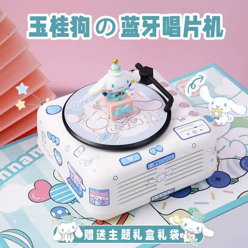 

Sanrio Kuromi Cinnamoroll Мелодия Bluetooth динамик мини записывающий плеер Настольный Bluetooth Мобильный портативный аудио милые подарки