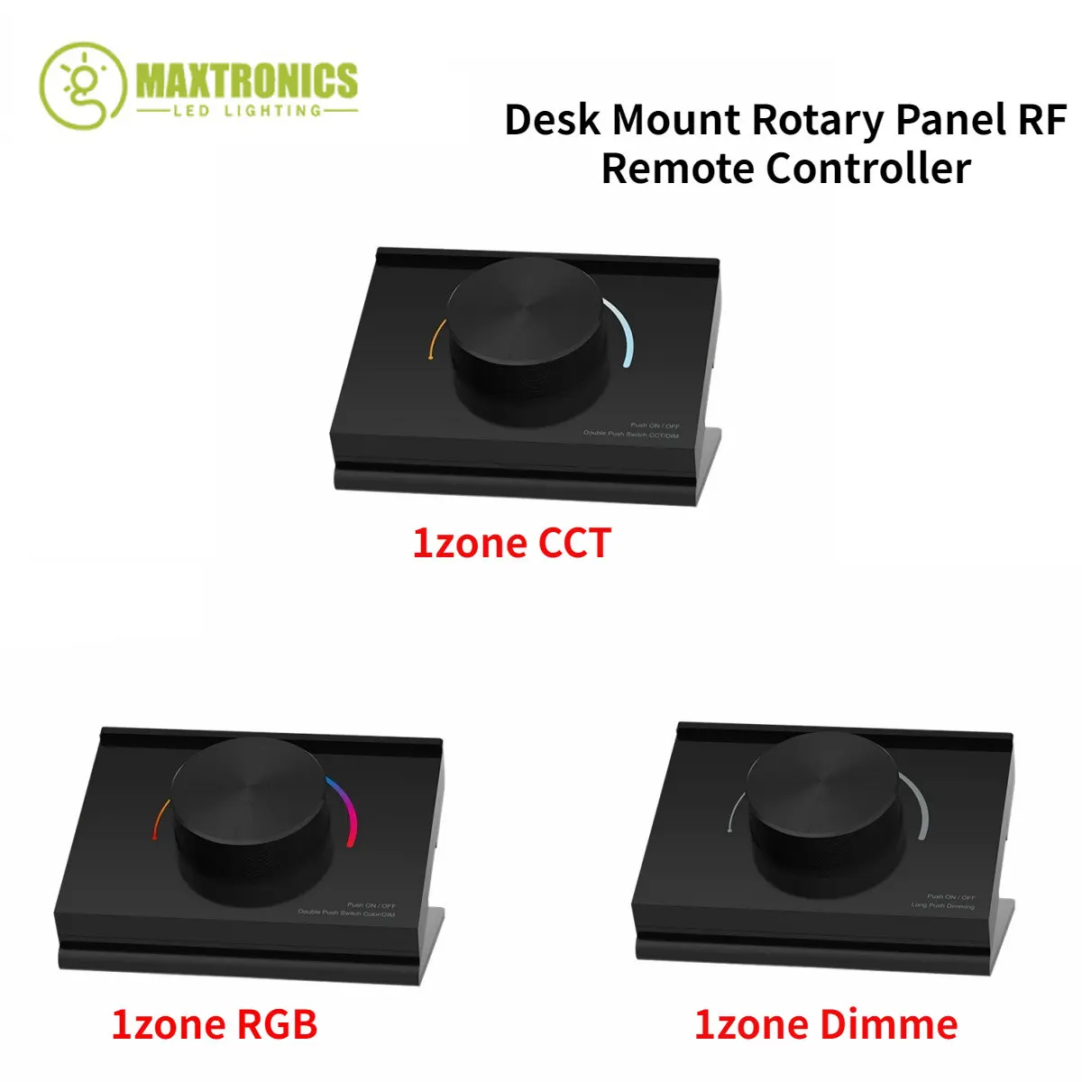 

NEW 1zone 2.4G RK1/RK2/RK3 Desk Rotary Panel RF Remote Controller LED Dimmer / CCT / RGB Brightness LED Controller For LED Light