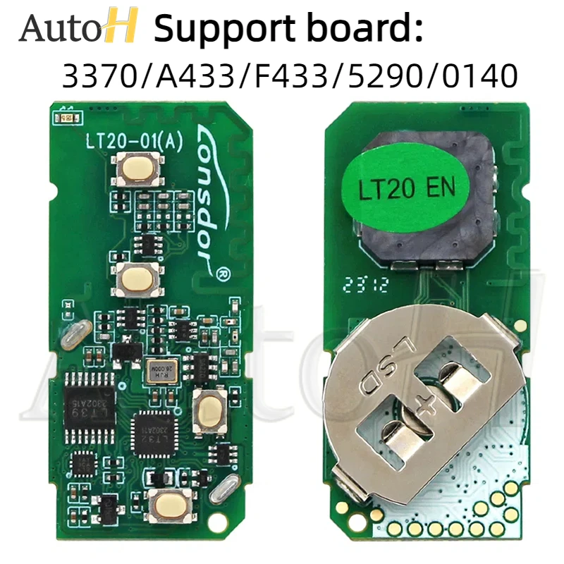 Lonsdor Car Universal Smart Key PCB LT20 for Lexus Subaru Toyota 8A 4D Chip A433 F433 5290 0020 0440 0410 0140 5801 Remote Key