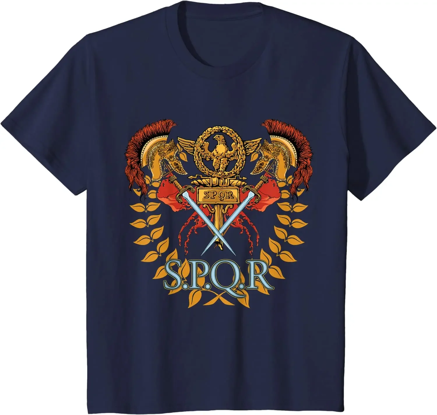 100% Cotton O-Neck Summer Short Sleeve Casual Mens T-shirt Size Ancient Rome Roman Legion SPQR Roman Empire T-Shirt Sweatshirt