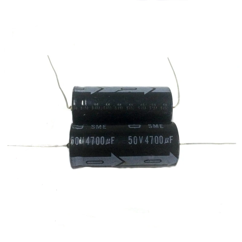 2PCS Black Diamond Horizontal Axial Polarized Aluminum Electrolytic Capacitor 50v 4700uf 22X50mm