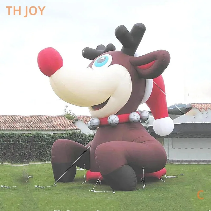 

fast air ship to door,Outdoor inflatable big elk funny inflatable large reindeer, customized Christmas reindeer balloon