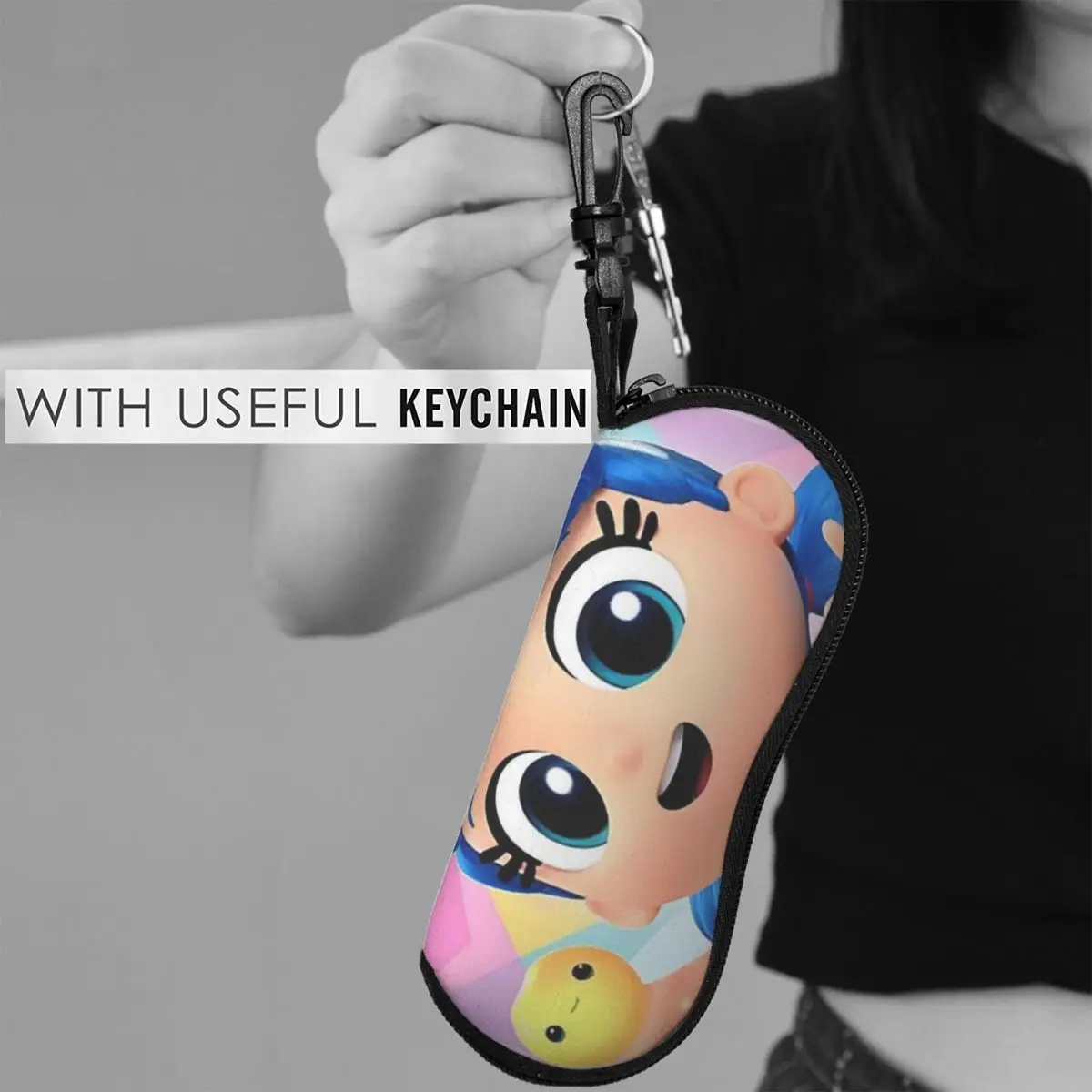حقيبة نظارات من True And The Rainbow Kingdom Shell صندوق نظارات شمسية محمول للنساء والرجال حقيبة نظارات ناعمة