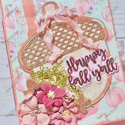 KSCRAFT Acorn Mini Album Cutting Dies Stencils for DIY Scrapbooking Decorative Embossing DIY Paper Cards