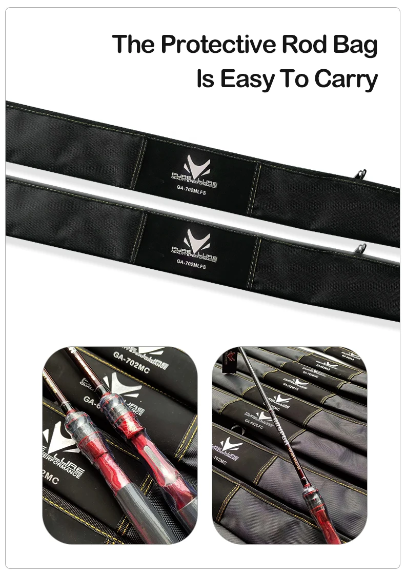 PURELURE GRUPLA Spinning Casting Rod High Carbon Universal Long Throwing Fishing Rod in FUJI Accessories Fast