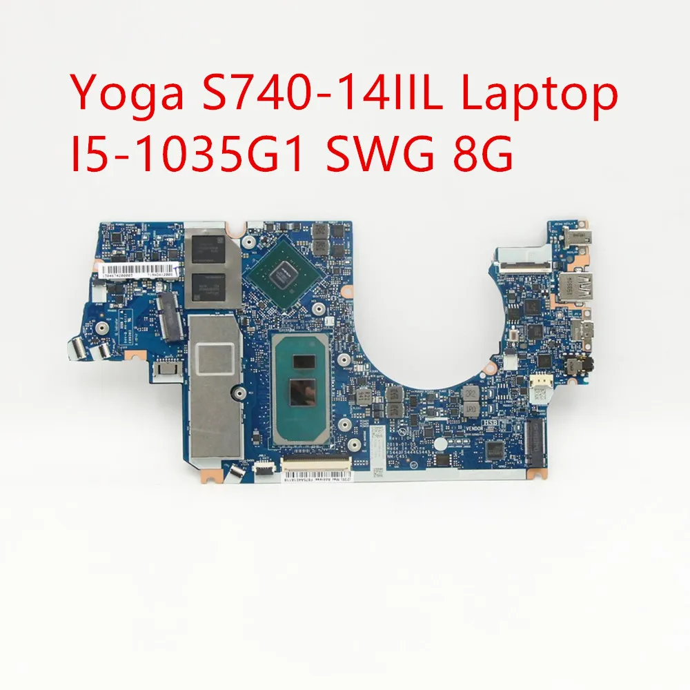 

Материнская плата для ноутбука Lenovo ideapad Yoga S740-14IIL, материнская плата I5-1035G1 SWG 8G 5B20S42886