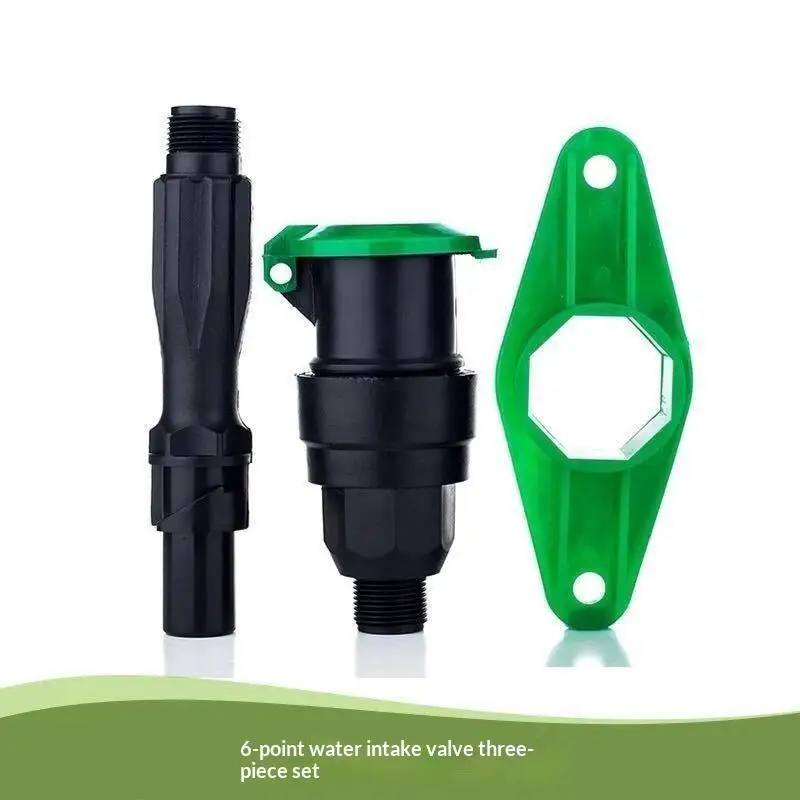 3/4Inch PE Garden Water Hose Shut‑Off Valves, 1/2/3Pcs Pack, Durable Leak‑Proof, for Car Washing & Garden Watering