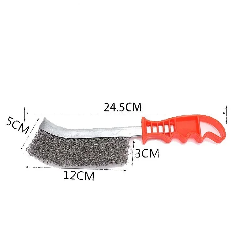 Knife-shaped Steel Wire Brush Barbecue Cleaning Stainless Steel Wire Iron Brush Steel Copper Derusting Brushsteel Wire Brush