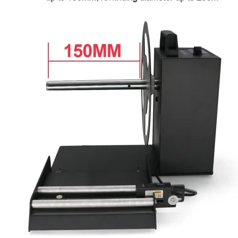 Label Rewinder with Counter Automatic Label Counter Rewind Unwind Winding Label Rewinder for Max Width 150mm