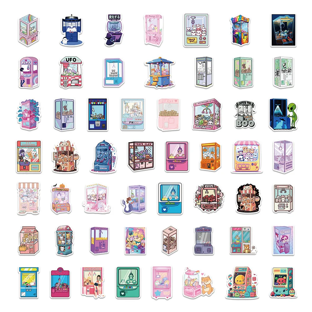 54 個 UFO キャッチャーステッカー漫画創造性人形ゲームコンソール落書き装飾 DIY ノートブックスーツケースギター電話デカール