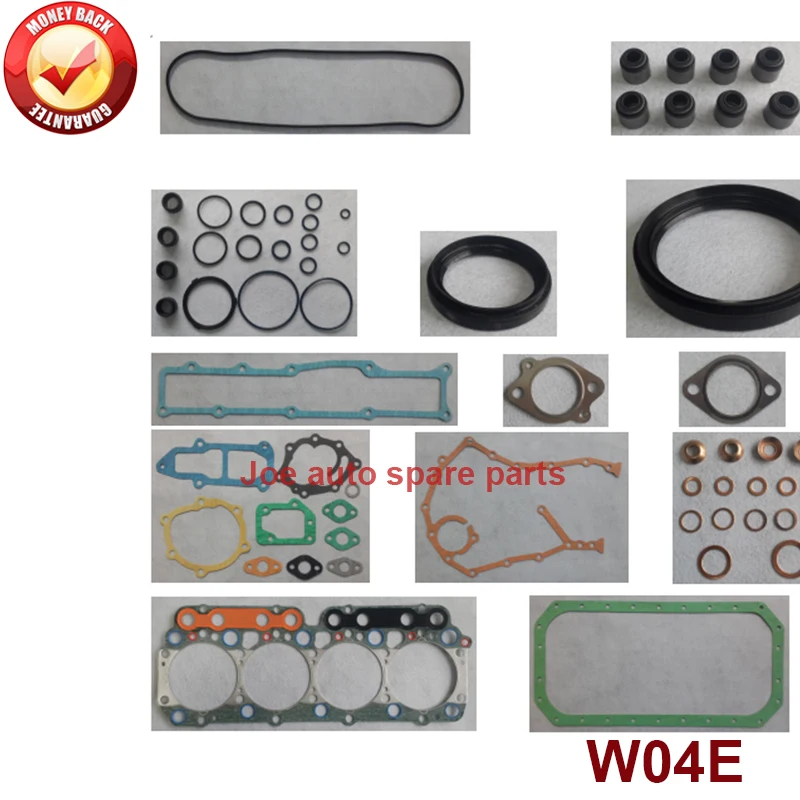 W04E  engine complete repair Overhaul  full gasket set kit for Hino truck