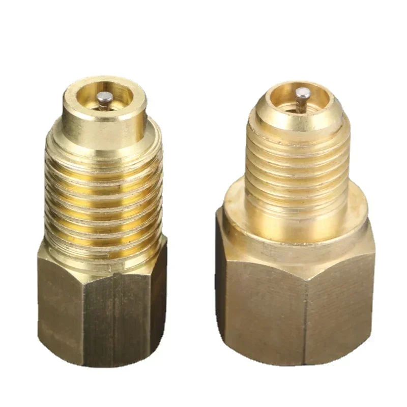 

2 шт. адаптеры R12 R22 к R134a R134A Адаптеры для подключения порта резервуара хладагента/вакуумного насоса — 1/4 дюйма раструбная розетка X 1/2 дюйма Acme Male