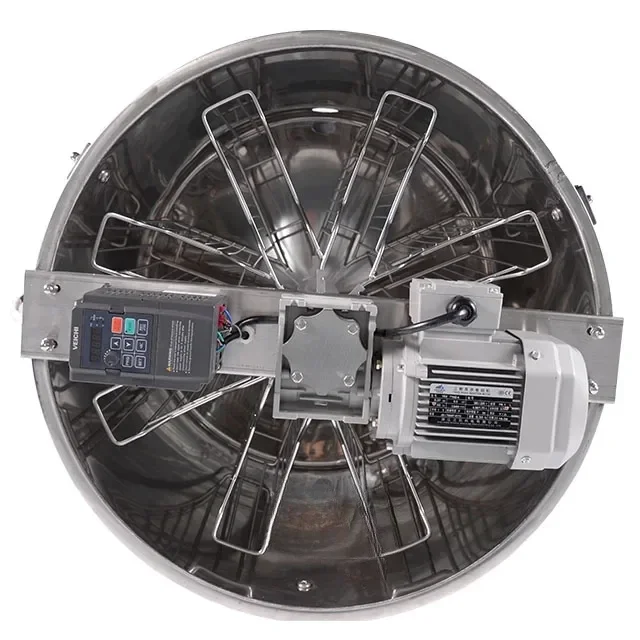 Honey Harvesting Machine 6/8 Frames Electrical Honey Extractor with Horizontal Motor Honey Centrifuge