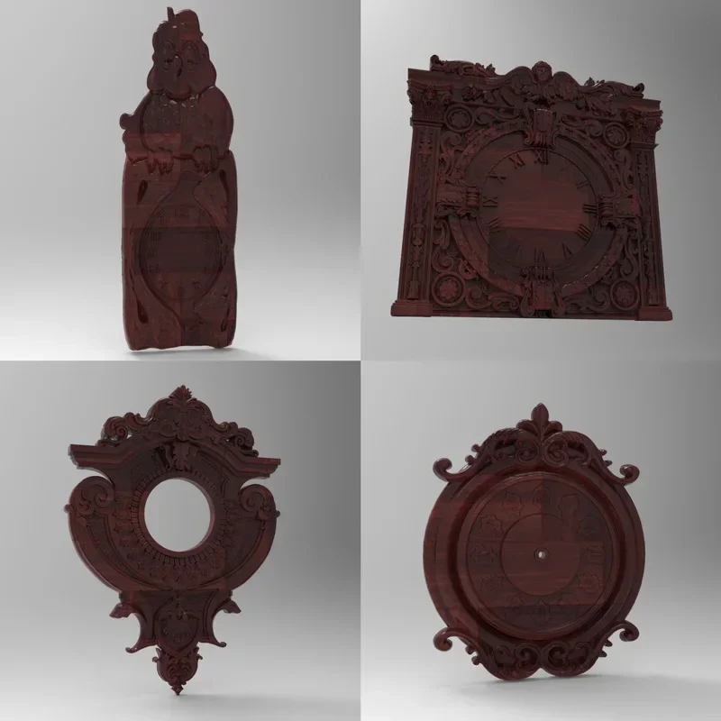 54 diseños 3D en relieve de reloj para CNC máquina de grabado Con Enrutador ArtCAM colección de archivos de formato STL