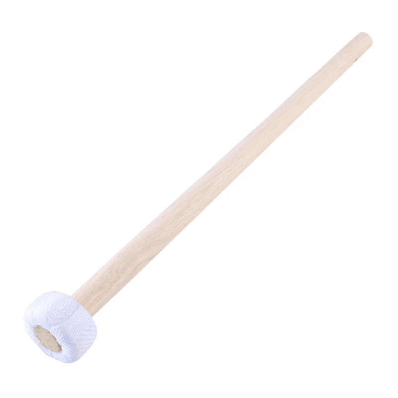 1 Pair Instrument Part Drum Mallet, Percussion with Cotton Linen Head Mallet R66E