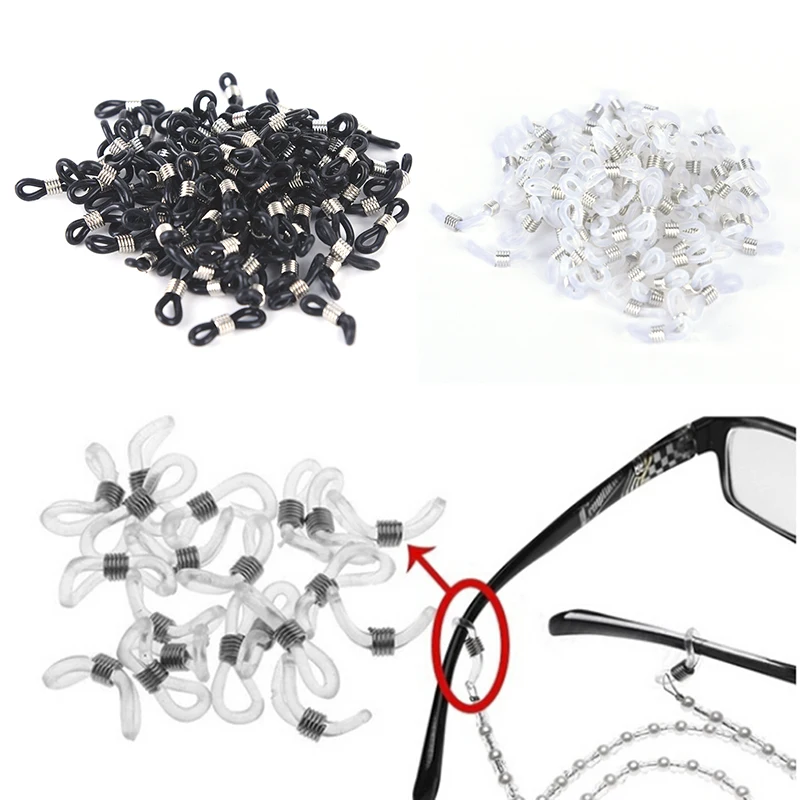 100 Stücke Brillen Brillenkette Riemenhalter Gummischlaufe Enden DIY Mode – Detail 12