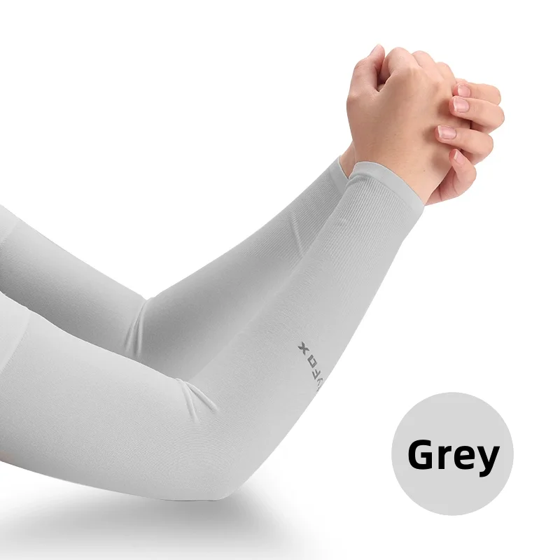 Protezione solare estiva fresca Maniche in seta di ghiaccio Sport da uomo Ciclismo Maniche protettive UV Maniche da braccio da donna