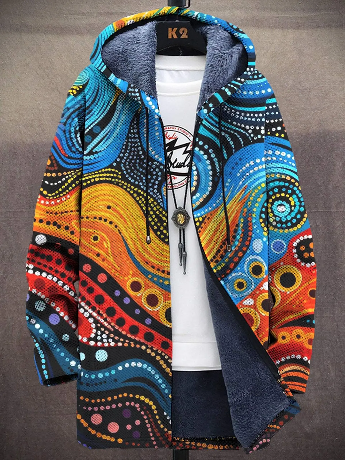 

Абстрактный нерегулярный принт унисекс, плюшевый толстый свитер с длинными рукавами, кардиган, пальто, толстовки, пальто на молнии с флисовой подкладкой