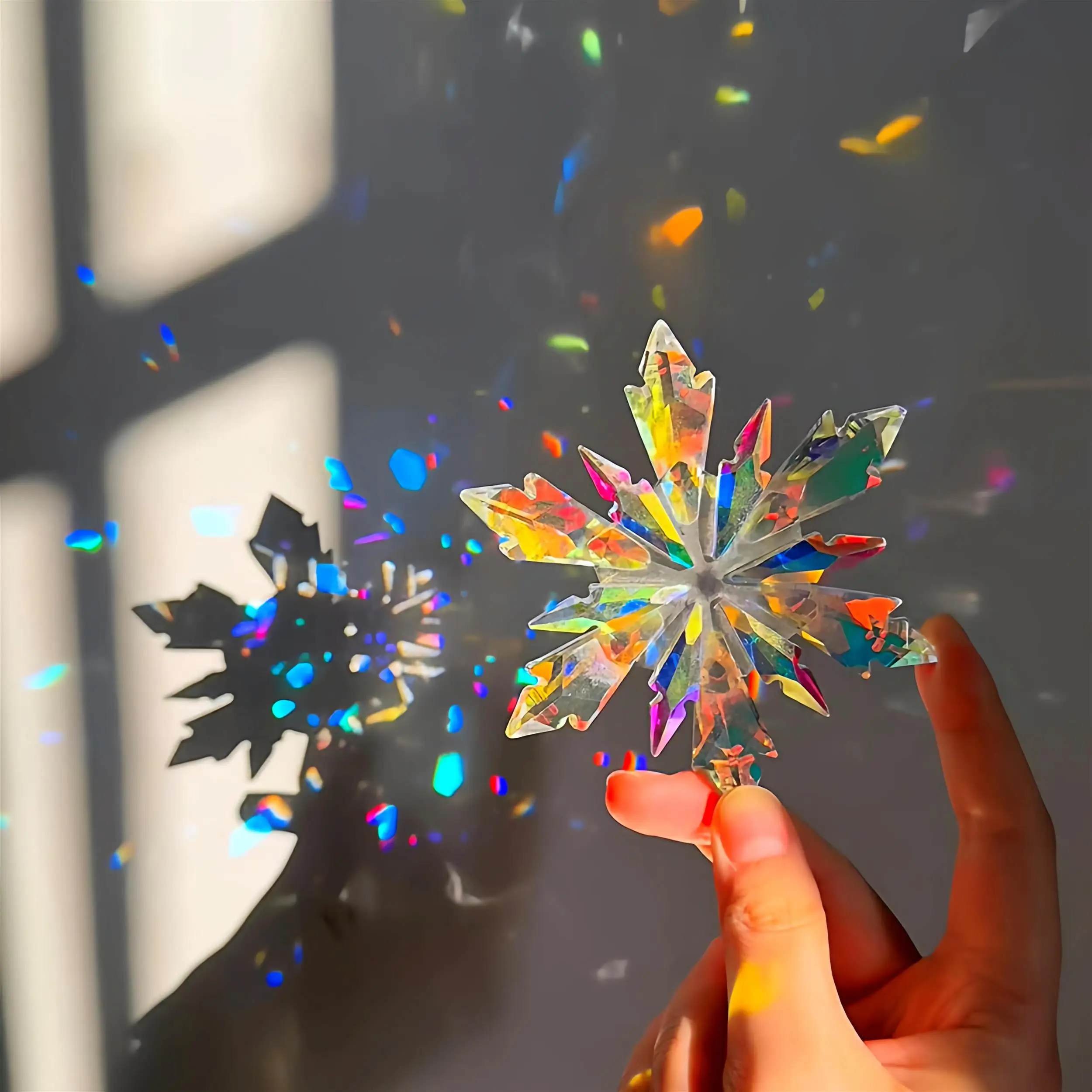 

iny хрустальная подвеска в виде снежинки Cisas Aosphere украшение для сумки op Decor Flaing небольшой кулон домашние креативные украшения