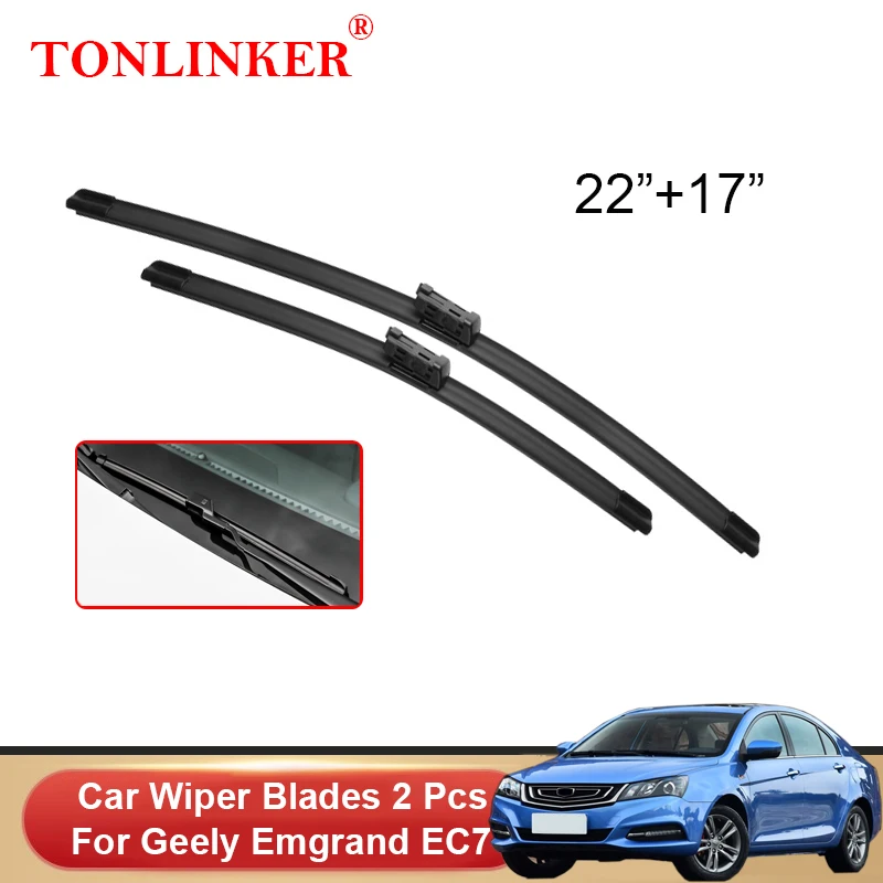 

TONLINKER Car Front Windscreen Wiper Blades For Geely Emgrand EC7 2016-2018 2019 2020 Car Accessories Wiper Blade Brushes Cutter