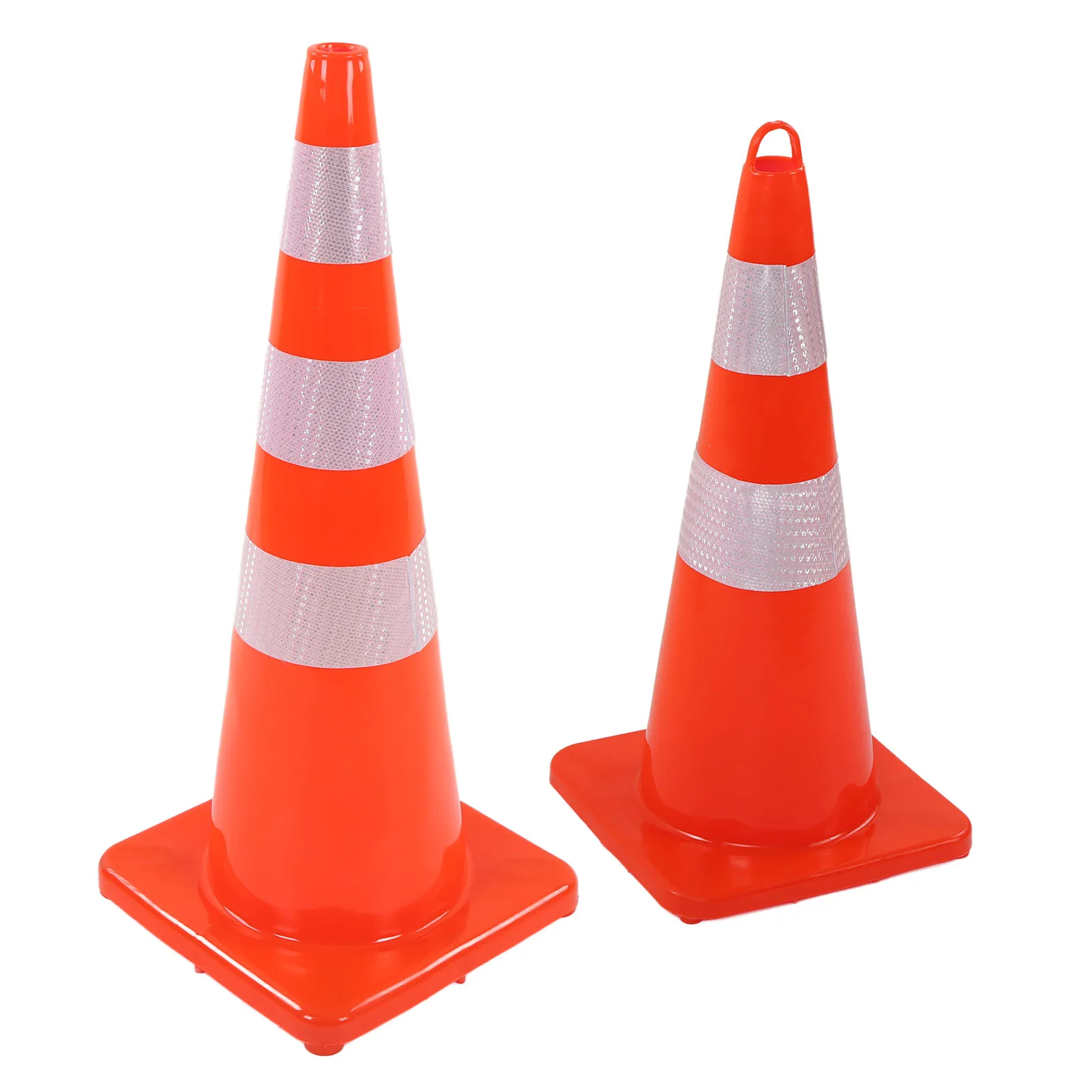 مخاريط المرور قاعدة عاكسة مقاومة للطقس مخاريط الطريق لمواقف السيارات التخييم مخاريط السلامة الحمراء مخاريط الطريق