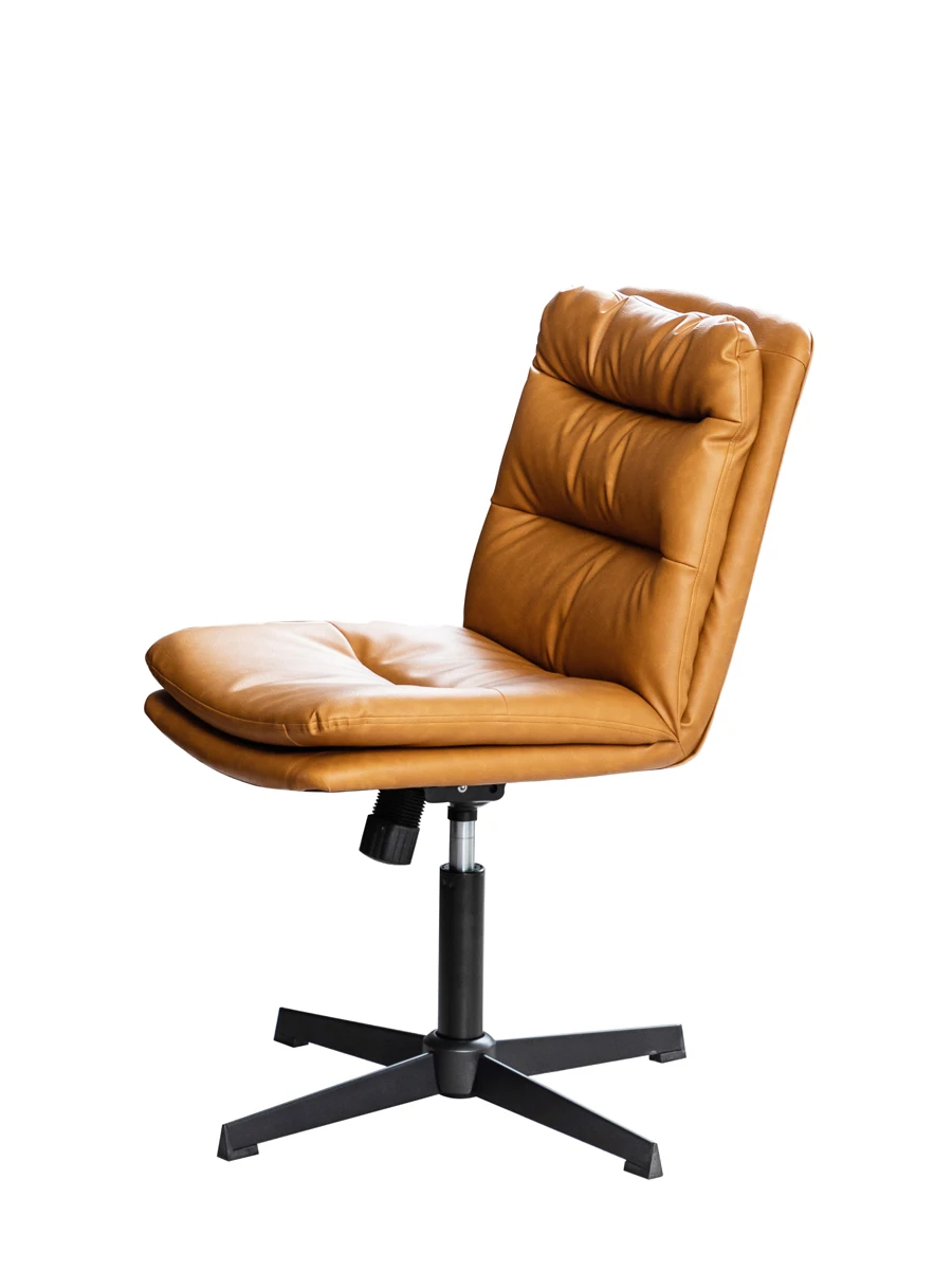 Computer Chair American Comfortable Long Sitting Light Luxury Office Chair Modern Simple Swivel Chair Home Elevated Desk Chair