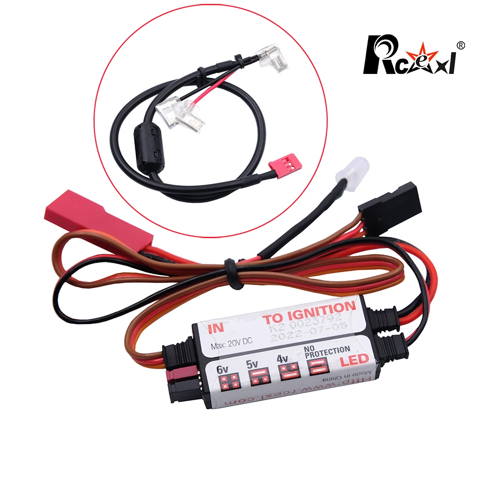 RCEXL RC Model Remote Safety Kill Switch Stop Switch for RC Gasoline Engine Magneto Airplane DLE Fix Wing Plane