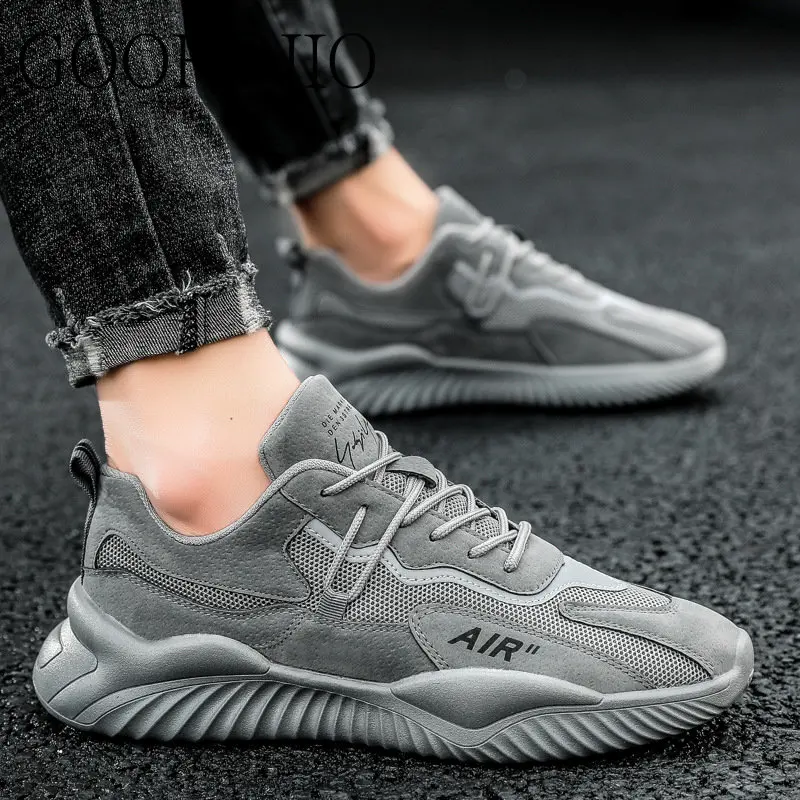 Men Mesh Casual Shoes Comfortable Breathable Male Shoes Thick-soled Ligh Soft Running Gym Men Shoes Sneakers Jogging All-match