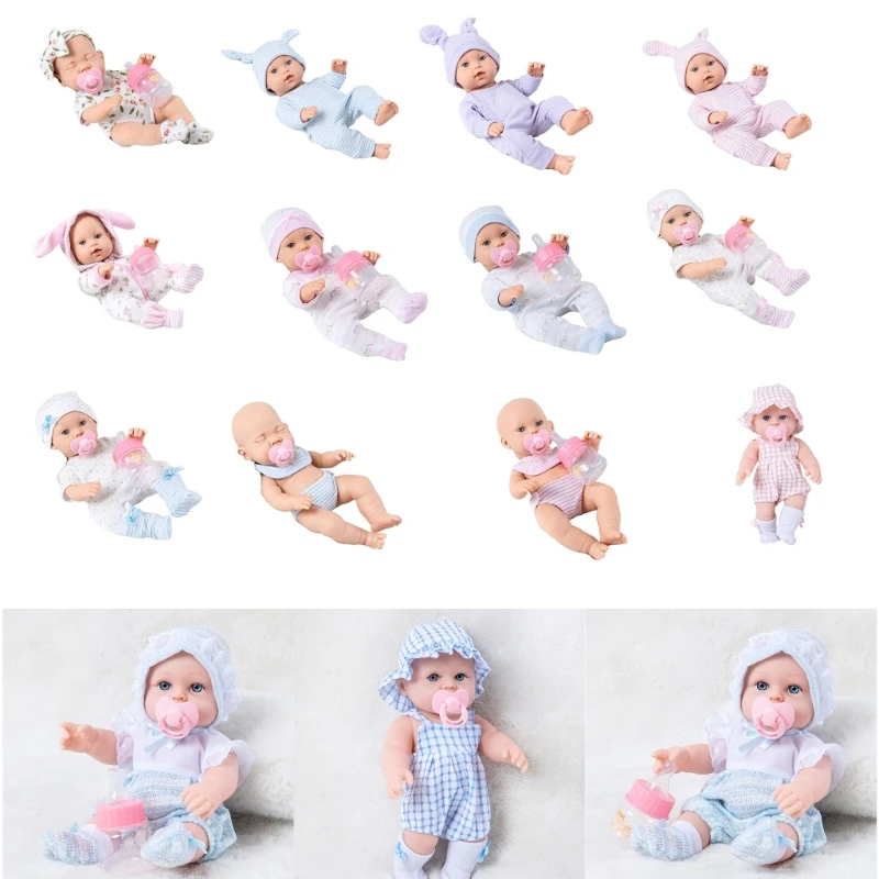 

12in Baby Dolls Reborns Nurturing Realistic Handmade Full Body Silicone Reborns Popular Parenting Game Gift