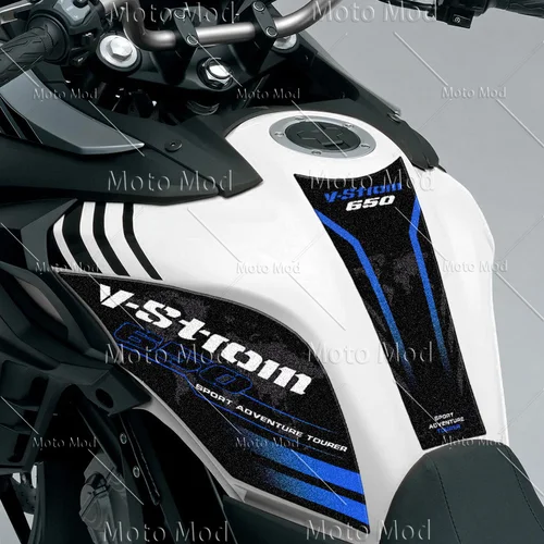 Imagen 2 del producto Para Suzuki Vstrom 650 dl650 DL V-STROM 650XT, almohadilla de depósito para motocicleta, pegatina, cubierta de Gas de combustible, accesorios de protección, calcomanía