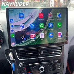 256GB Android 15 Screen Car Stereo For Audi Q5 2009-2016 WIFI 4G SIM Split Screen BT GPS Navi Multimedia Wireless Carplay 13.3