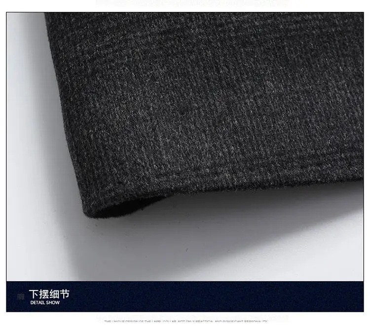 2026 new arrival winter removable down liner wool coat,mens fashion thicken warm parkas trench coat casual woolen jackets men