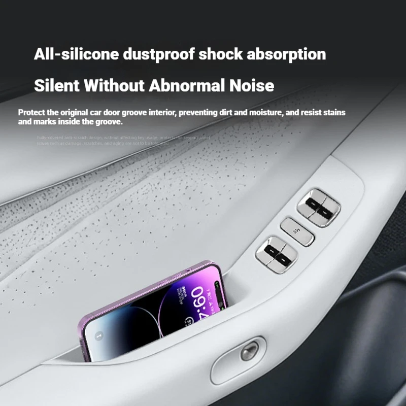 Suitable for 26 models of XPeng P7+ silicone door pull-out storage boxes, car storage boxes, and car accessories