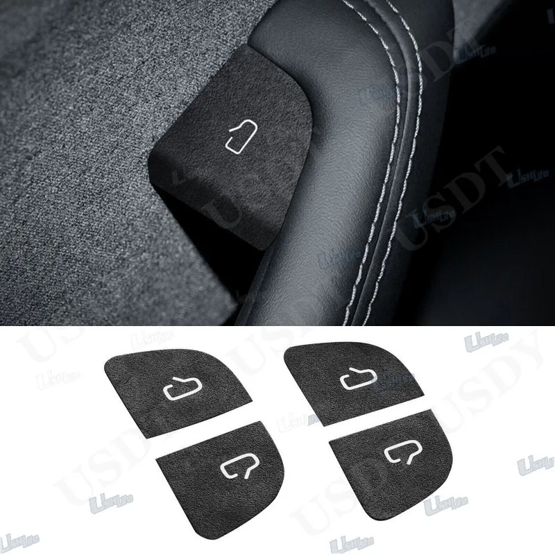 

Made of Alcantara Suede Door Control Button Sticker Trim Cover Fit for Tesla Model 3 2024 Highland 2025