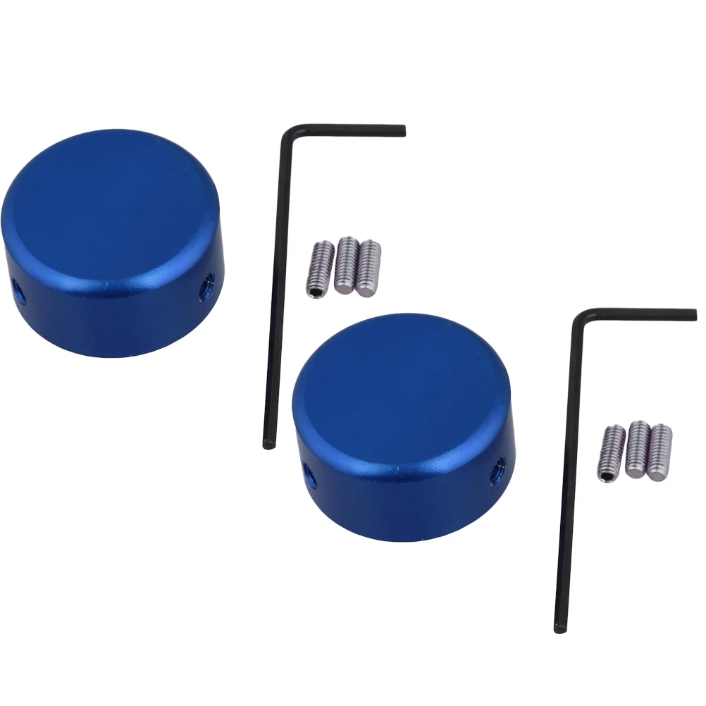 

3pcs 2 Sets Electric Guitar Pedal Cap Aluminium Alloy Durable Lightweight Guitar Footswitch Topper Effect Musical