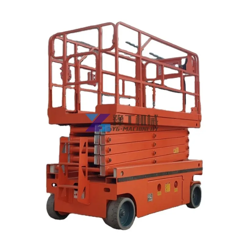 320kg Capacity Lift Vertical Aerial Work Platform Outdoor Rough Terrain Lifting Platform