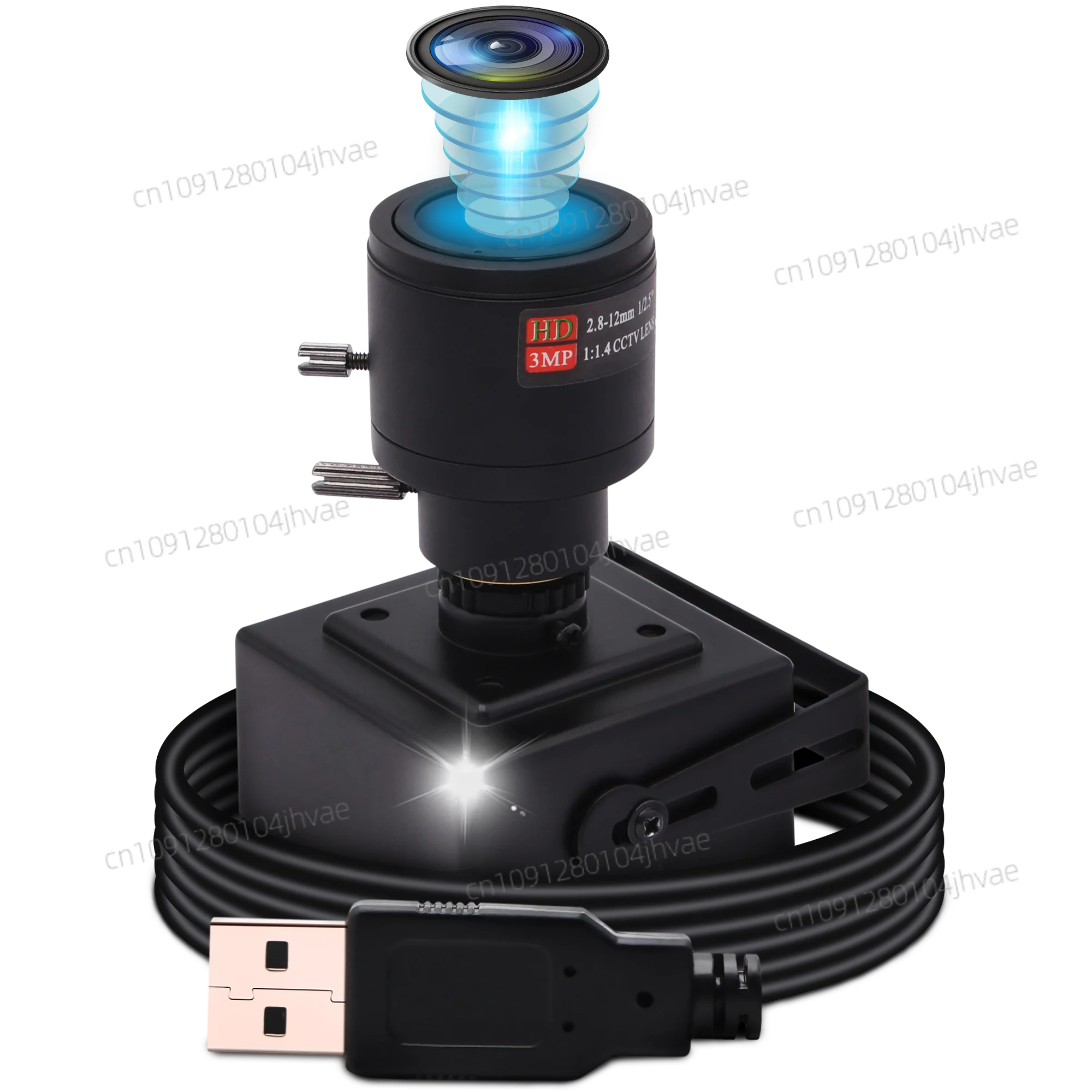 

ELP VGA 640X480 MJPEG 60fps CMOS USB Camera OV7725 Mini Micro Box Web Camera With 2.8-12mm Varifocal Lens