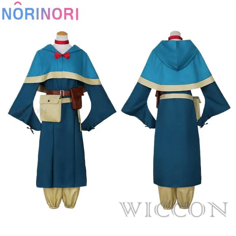 Marcille Donato Cosplay Anime Delicious in Dungeon Cosplay Costume Uniform Cloak Dress Wig Set Party Role Play Outfit for Women image 3