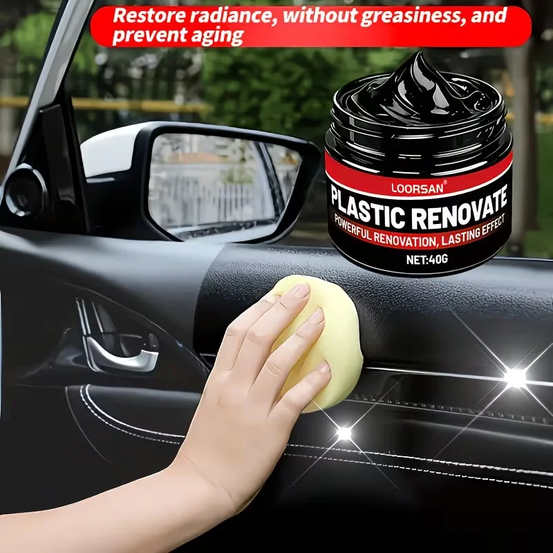 Automobile Plastic and Rubber Repair Paste - Prevent Fading and Oxidation, Remove Scratches - Dark Black Paste Rubber Parts
