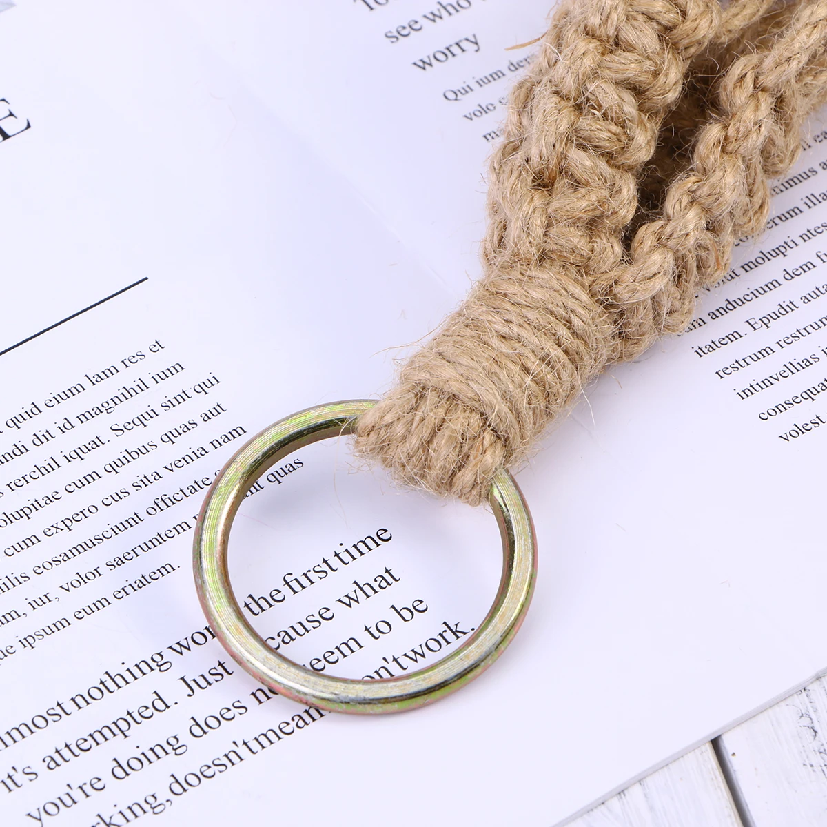 

Cotton Rope Hanging Net Bag for Plant Hanger Durable Outdoor Indoor Use Suitable All Sizes Pots Planter Wall Ceiling