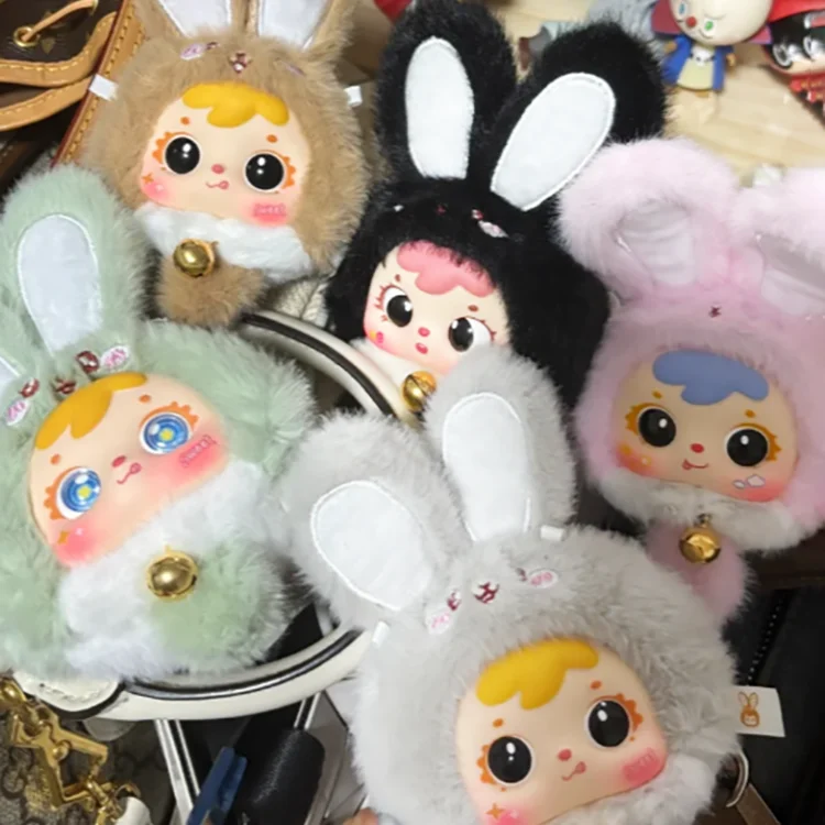 Kawaii Samuel Mini colección de conejos, caja ciega, bolso colgante, accesorios de decoración, muñeca bonita, juguete sorpresa para niña, caja misteriosa de regalo