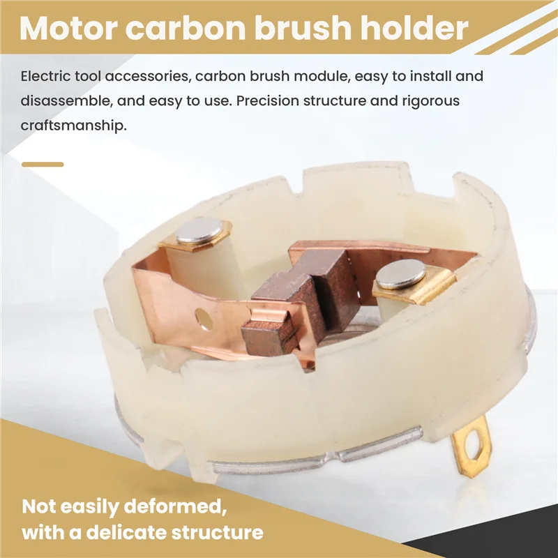 

Y17A 2Pcs Rs550 Motor Motor With Copper Brush Charging Drill Electric Screwdriver Brush Holder