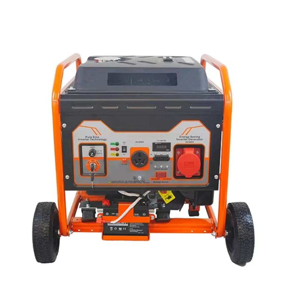 8Kw inverter generator single/three-phase adjustable, frequency is 50Hz, can load computer me.di.cal equipm.ent
