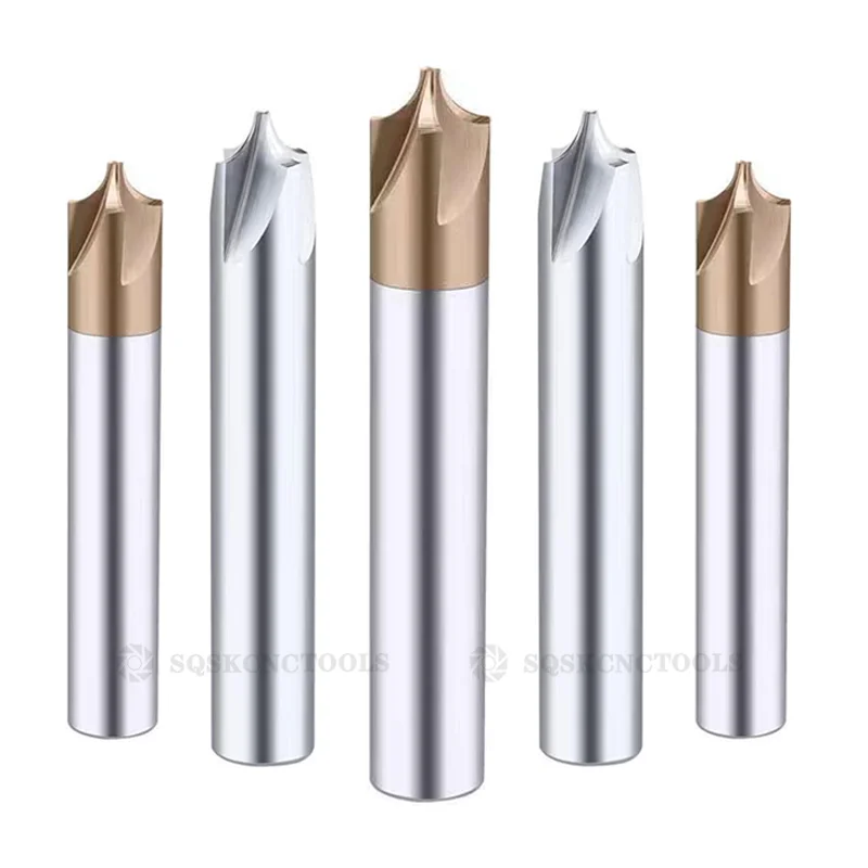 Carbide Radius Corner Rounding Cutter End Mill CNC Tool R0.5 R1 R2 R3 R4 R6 Chamfering Outside Radii Quarter Circle Router Bit