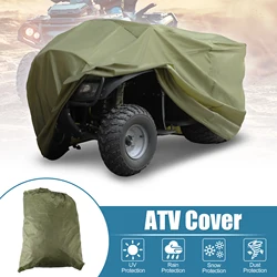 Uxcell ATV cubierta 190T-PU impermeable para Polaris Honda Yamaha Protector para todo tipo de clima al aire libre 4 ruedas Quad ATV cubierta resistente